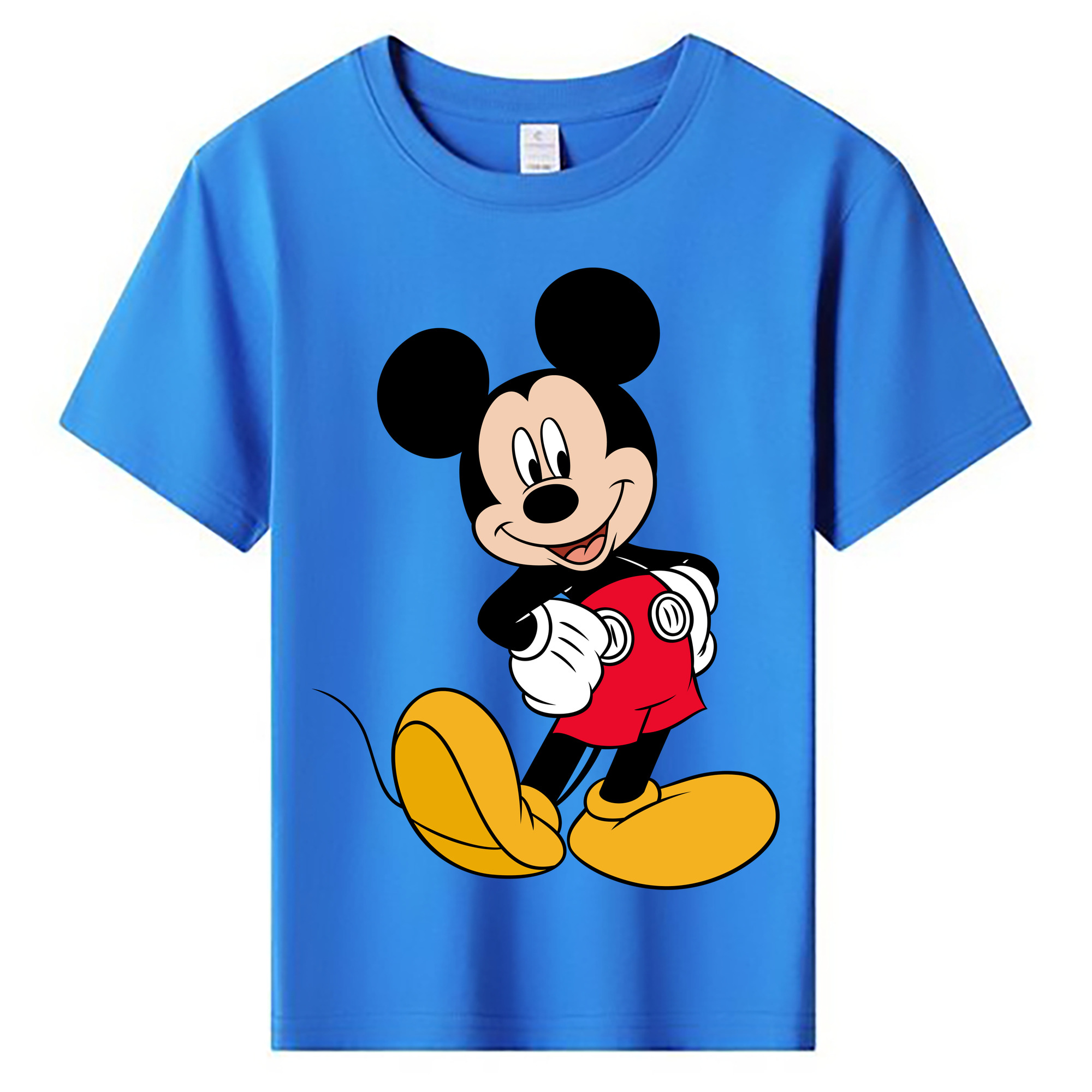 ミッキーマウス Mickey Mouse 綿100％キッズTシャツ（フロントプリント）